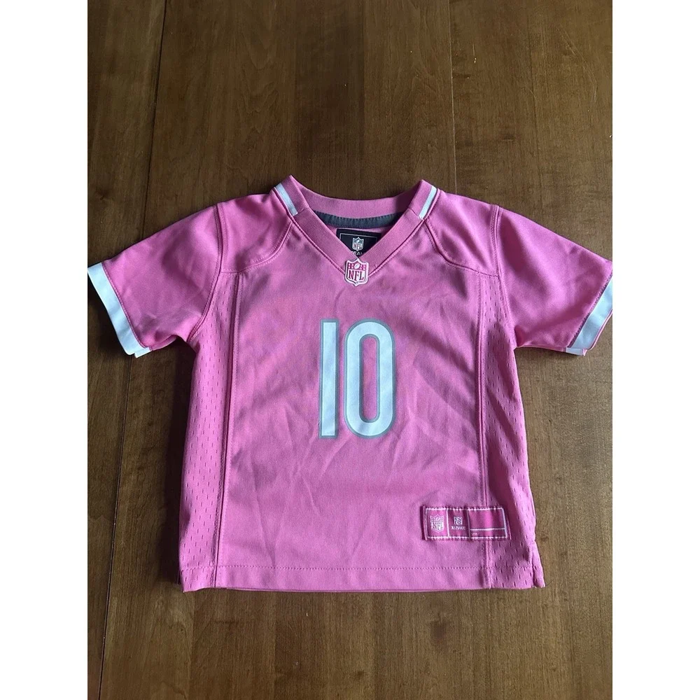 Chicago Bears Youth  Jersey #10 Trubisky 2T PINK RARE Nike On Field